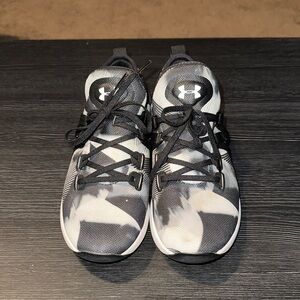 Under Armour Kids' Black and White Sneakers